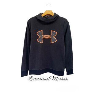 Under Armour Loose Fit Hoodie Sweatshirt Gray Long Sleeves Pullover Women's Sz S